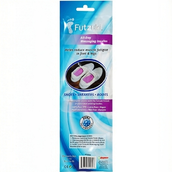 🆓️ W/ $55 Purchase! 💜 Futzuki Massaging Shoe Insoles ~ NWT - Picture 3 of 5